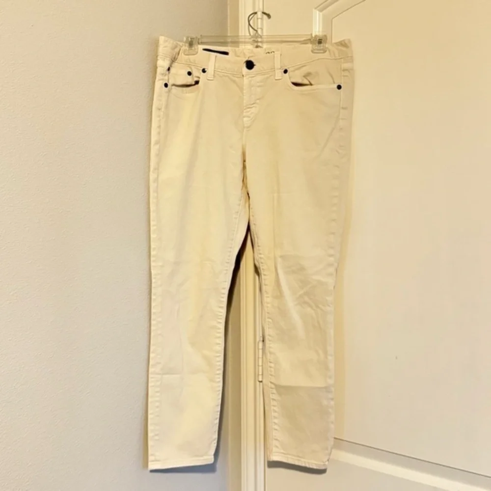 J. Crew 32 White Jeans toothpick Plus Size